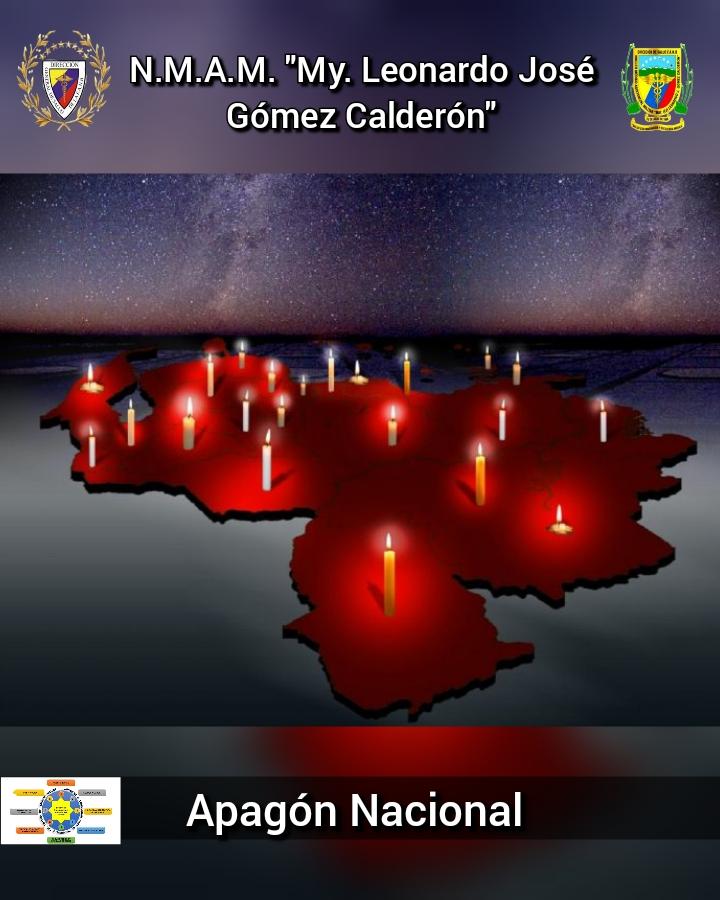 #30Mar 2019 A la 7:12 p.m. se registra el cuarto gran apagón en Venezuela, afectando varios sectores de Caracas y 22 estados del país.
<a href="/DigesaludFANB/">DIGESALUDFANB</a> 
<a href="/ServiciosMPPDVe/">Viceministerio de Servicios para la Defensa 🇻🇪</a> 
#SoloUnidosVenceremos