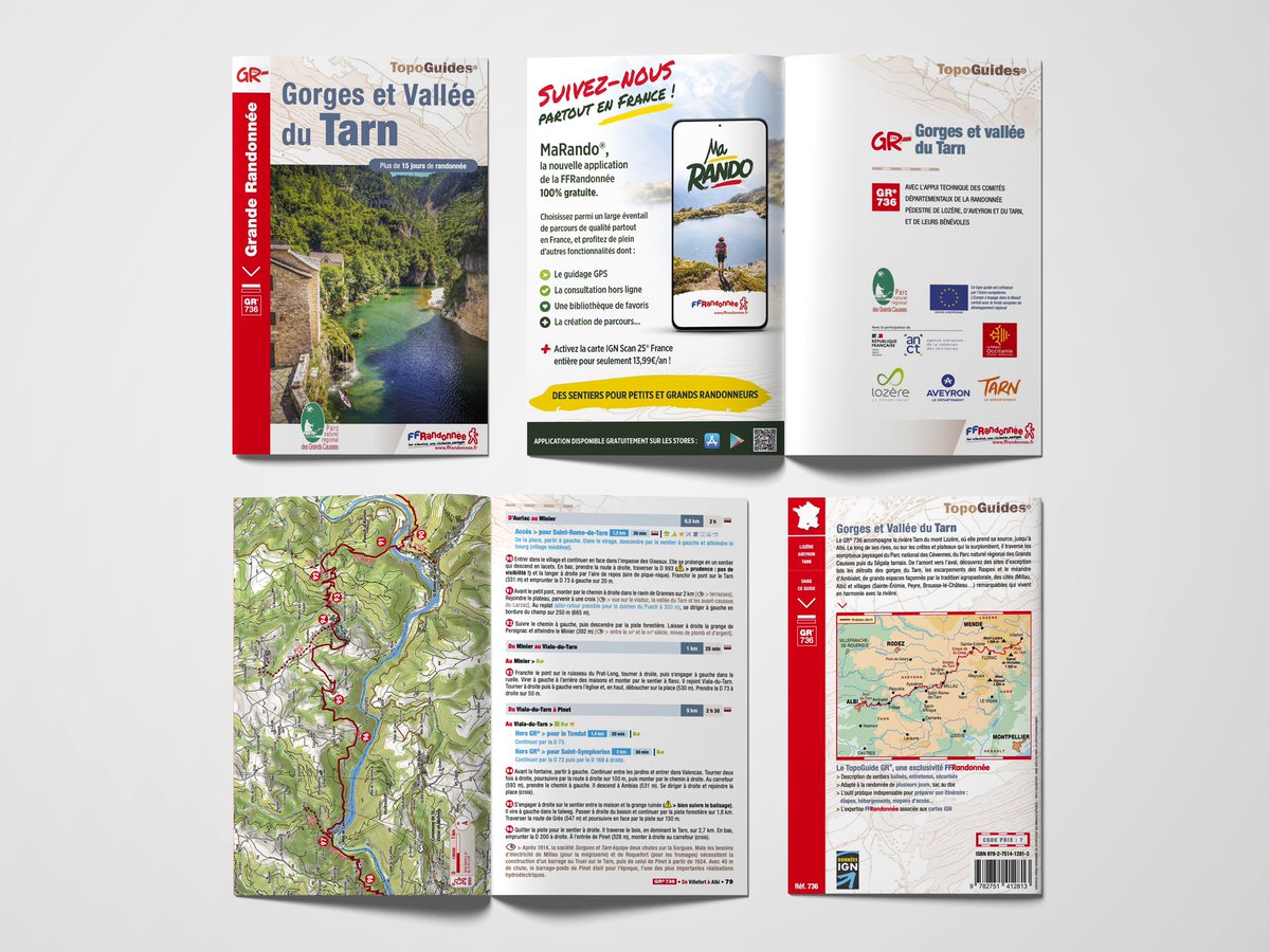Le topoguide du GR®736 Gorges et Vallée du Tarn va paraître ! 🥾 
La superbe itinérance qui va de Villefort à Albi en accompagnant la rivière Tarn,  désormais détaillée en 114 pages. 🏞️

Disponible en points de vente le 6 avril 📚