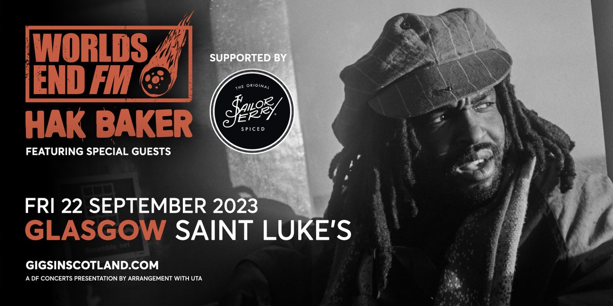 JUST ANNOUNCED🚨» @HakBaker @stlukesglasgow | 22nd September 2023 MORE INFO ⇾ gigss.co/hak-baker