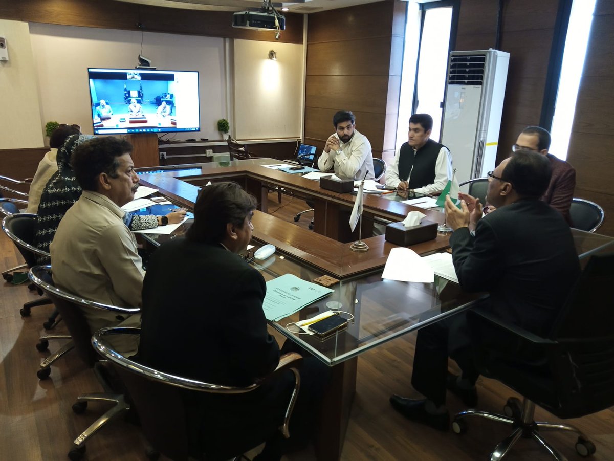 EODBSindh's tweet photo. Secretary Investment Sindh,  Dr. Syed Mansoor Abbass Rizvi chaired a  1st meeting on MIRS ( Modernized Inspection Regime System) with @PITB_Official  relevant agencies and stakeholders. https://t.co/wt278f9qtt