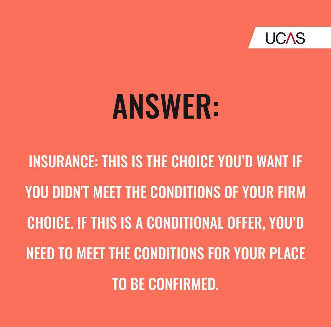 What does it mean?🤔 Get familiar with some UCAS lingo... Tell us what your firm and insurance choices are!🤩