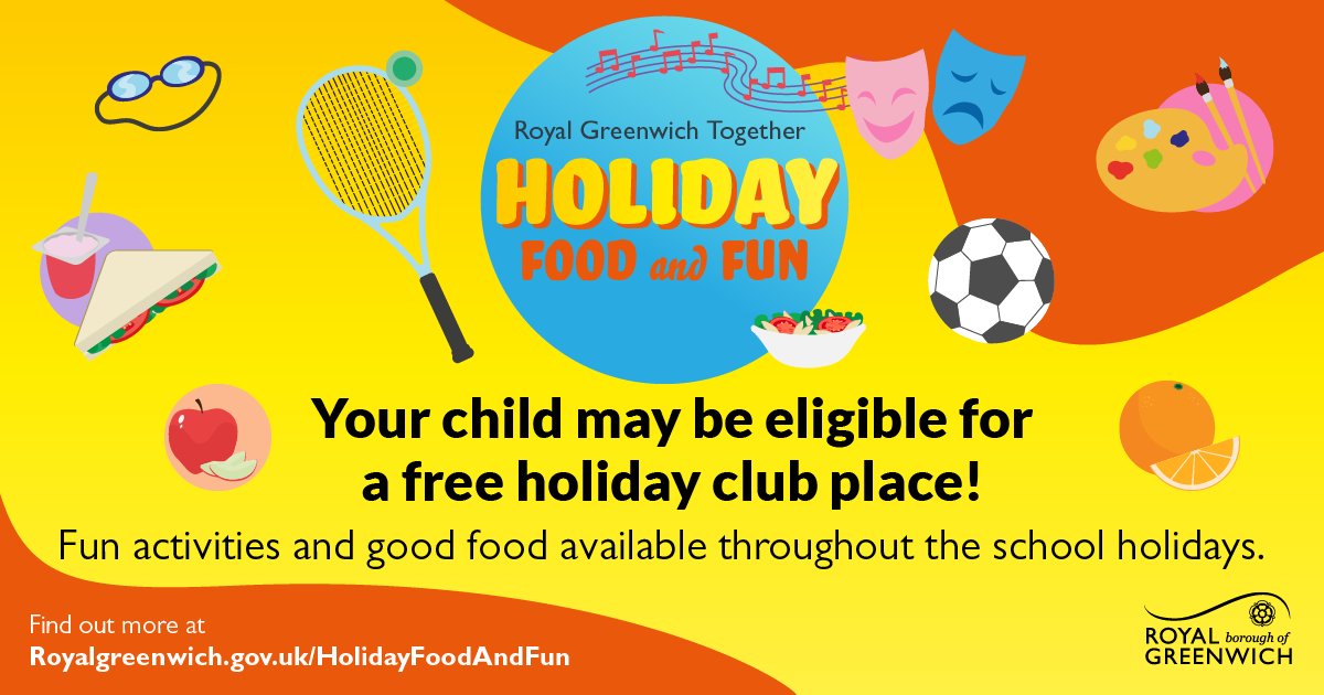 Have you got plans for the kids over Easter? 🐣

Eligible children can get a free holiday club space through Holiday Food and Fun! 

There are activity camps all over the borough so sign up now ⬇