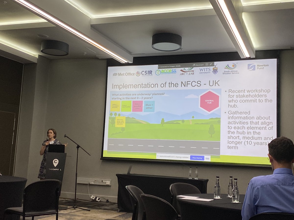 katharine_v's tweet image. What lessons can be shared between the UK and South Africa as both advance their national frameworks for #climateservices? Lots of discussions at #WCSSP @environmentza @metoffice @CSIR @SAWeatherServic @WitsGCI @ARCSouthAfrica