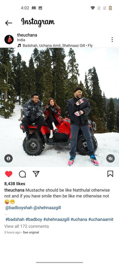 TRobiyatul's tweet photo. Oy meko bas abhi pata cala iske bade me😳😳
is there Something is coming?🤔
@Its_Badshah @theuchana?? Bataw plz🥺🙏
[https://t.co/1sGbtfNlfZ]
#SHEHNAAZGILL
#Shehnaazians
#Flysong https://t.co/TKs6Bn3t3U
