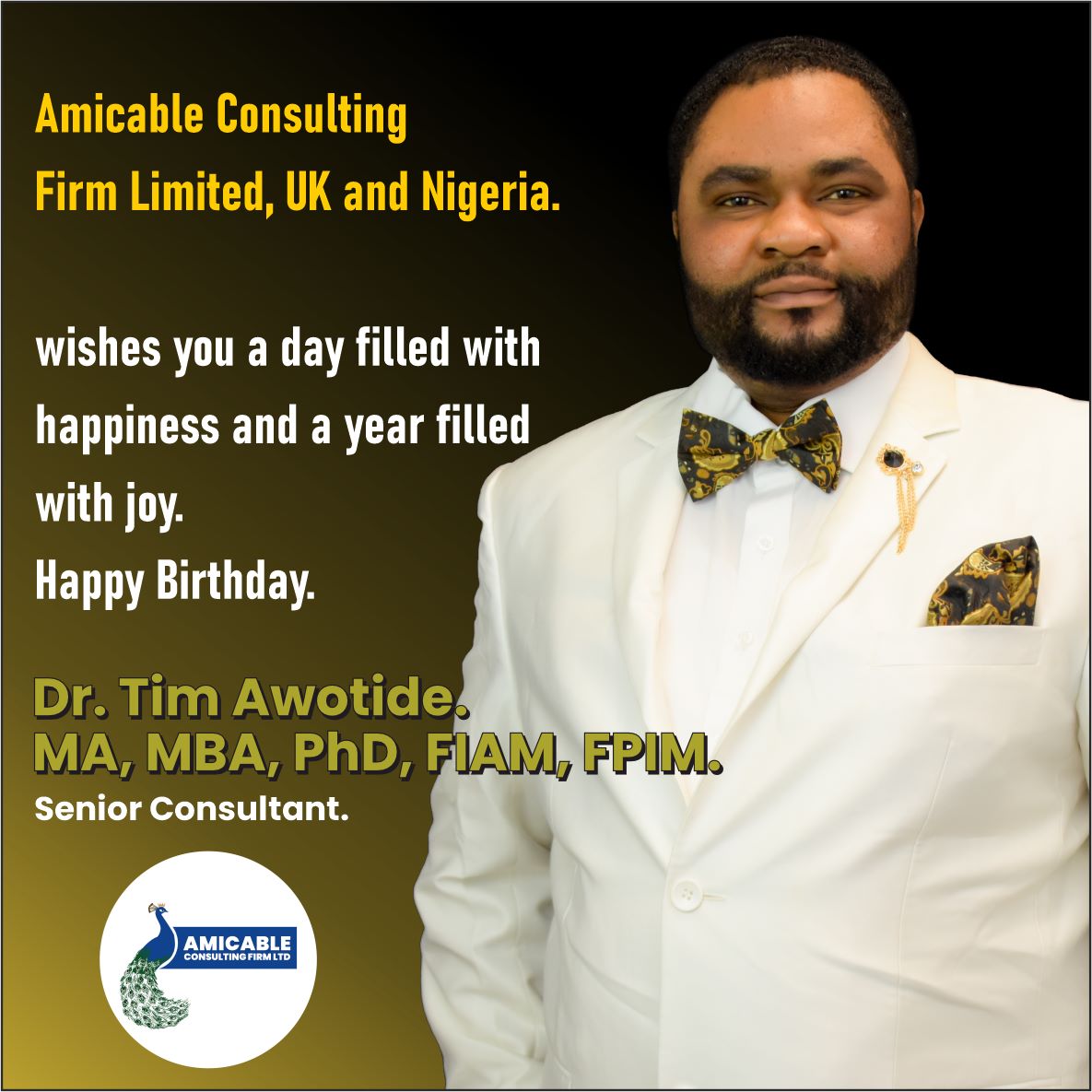 amicconfl's tweet photo. Join us to celebrate our dear Dr Tim. https://t.co/0jV78kf7z5