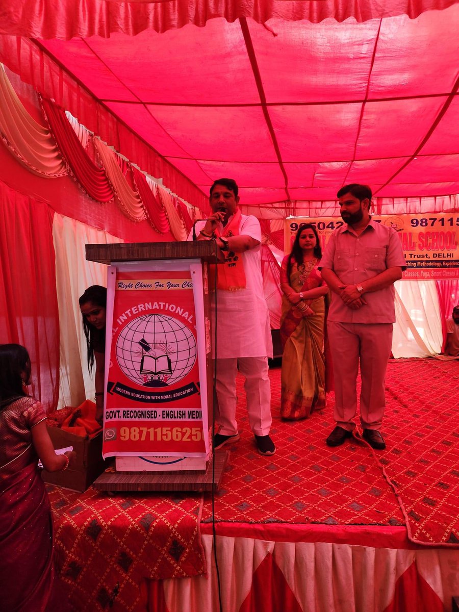sanjivsharmabjp's tweet photo. आज खोड़ा में ग्लोबल पब्लिक स्कूल के वार्षिक उत्सव में जाना हुआ स्कूल संचालक तथा ओबीसी मोर्चा के मंडल अध्यक्ष संजीव गिरी को बहुत-बहुत शुभकामनाएँ https://t.co/QsPLHGM7Ci