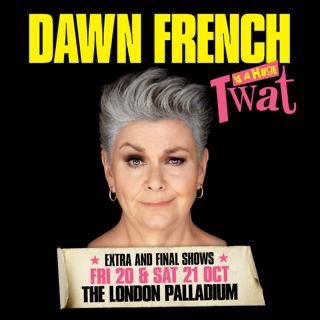 The Queen of Comedy @Dawn_French is adding two more @LondonPalladium shows this autumn on 20 & 21 October as part of her UK tour. Ticket pre-sale today: booking.lwtheatres.co.uk/event/6d3b3ded…