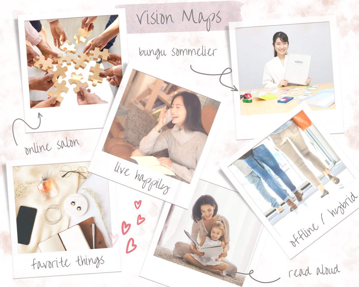 yogu610's tweet photo. 実際に作成したものがコチラです✌️
#canva #ビジョンマップ #visionmap https://t.co/tGxoH45KLb
