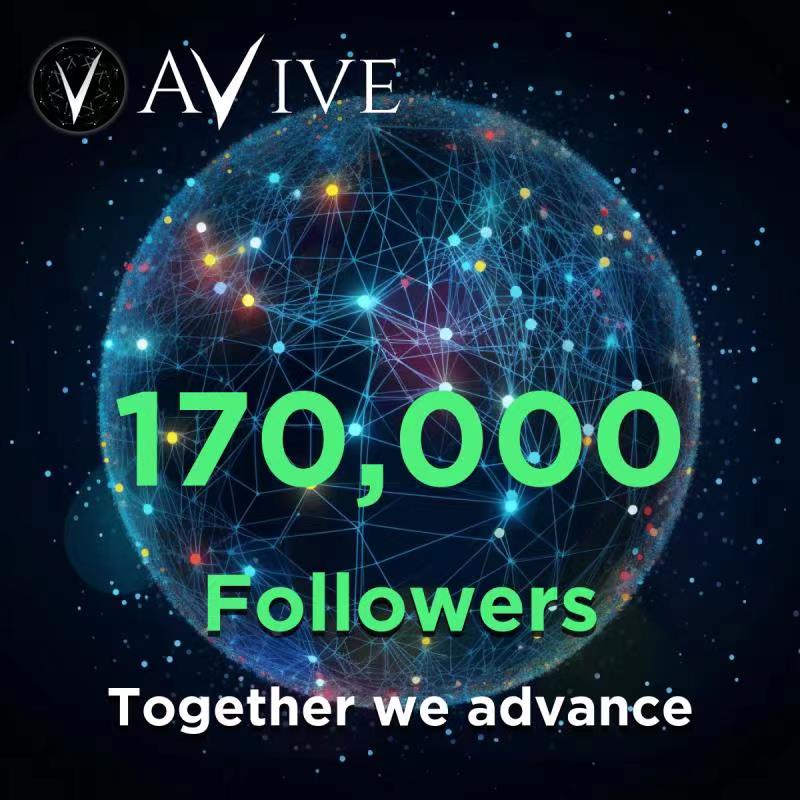 Avive_World's tweet photo. Thank You 

170,000 followers！♥️

#AviveApp #AviveMiners https://t.co/oAlIrnNJvR