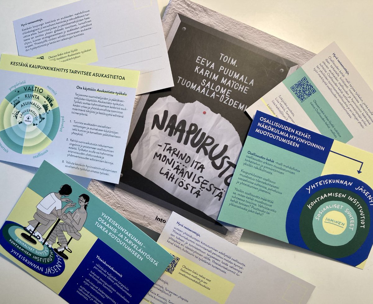 Tampere Centre for Societal Sustainability (TaSSu) (@tassutau) on Twitter photo Eko-sosiaalista kestĂ€vyystyötĂ€ tukemaan ideoimamme työkalut ovat nyt korttimuodossa! đŻPian kortit ja Naapurusto-kirja lĂ€htevĂ€t postissa kohti sidosryhmien edustajia.
đ<a href="/Akatemia_STN/">Strateginen tutkimus</a>, <a href="/SuomenAkatemia/">Suomen Akatemia | Research Council of Finland</a>, <a href="/KoneenSaatio/">Koneen SÀÀtiö</a> ja <a href="/ERC_Research/">European Research Council (ERC)</a> työmme mahdollistamisesta! @TampereUniSOC Eko-sosiaalista kestĂ€vyystyötĂ€ tukemaan ideoimamme työkalut ovat nyt korttimuodossa! đŻPian kortit ja Naapurusto-kirja lĂ€htevĂ€t postissa kohti sidosryhmien edustajia.
đ<a href="/Akatemia_STN/">Strateginen tutkimus</a>, <a href="/SuomenAkatemia/">Suomen Akatemia | Research Council of Finland</a>, <a href="/KoneenSaatio/">Koneen SÀÀtiö</a> ja <a href="/ERC_Research/">European Research Council (ERC)</a> työmme mahdollistamisesta! @TampereUniSOC