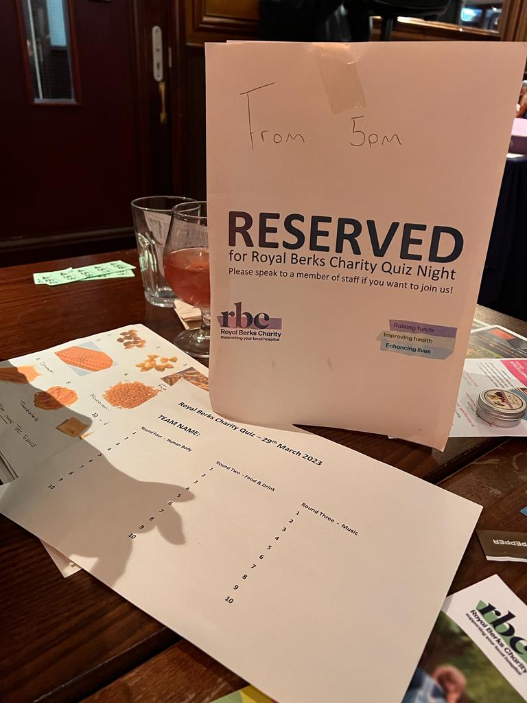 Medical Education at Royal Berkshire Hospital (@rbftmeded) on Twitter photo Last night was the <a href="/RoyalBerksChar/">@RoyalBerksCharity</a> quiz night and our team the TEC Totties got 70/100! Thank you to the Charity Team for putting on a great night. Can’t wait for the next one ⭐️🏆 Last night was the <a href="/RoyalBerksChar/">@RoyalBerksCharity</a> quiz night and our team the TEC Totties got 70/100! Thank you to the Charity Team for putting on a great night. Can’t wait for the next one ⭐️🏆
