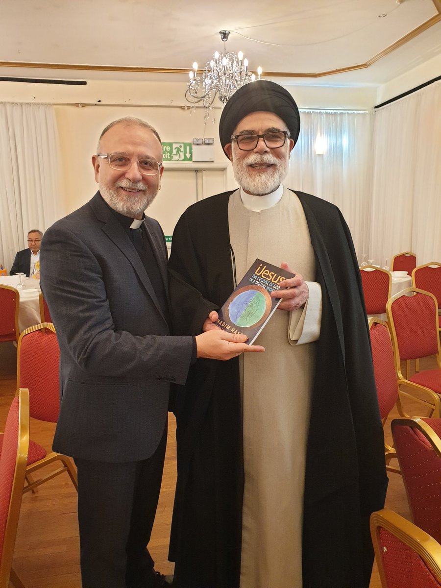 Nadim_Nassar's tweet photo. Presenting my new book #iJesus to our dear friend Sayed Abdul Saheb Al-Khoei, Secretary General of @AlKhoei at their generous iftar evening. Thank you for making me feel always at home there
@dioceseoflondon @SouthwarkCofE @churchofengland @ChurchesEngland @ChurchTimes https://t.co/YCzeO4vgKI