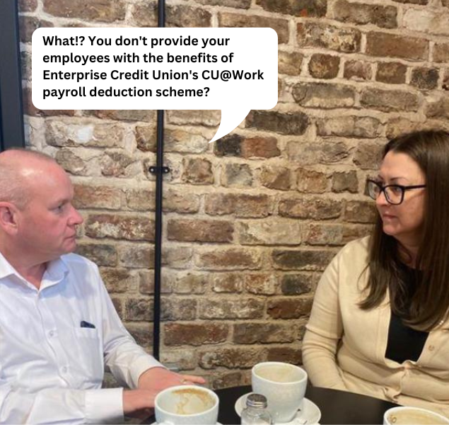 Terence_ECU's tweet photo. It was great to meet Ann Murphy from Sovereign Transport Services discussing the benefits of partnering Enterprise Credit Union for CU@Work payroll deduction scheme. #FinancialWellbeing #FinancialResilience #StaffBenefit
https://t.co/fvHJAiKovM https://t.co/F4cLID4Wjb