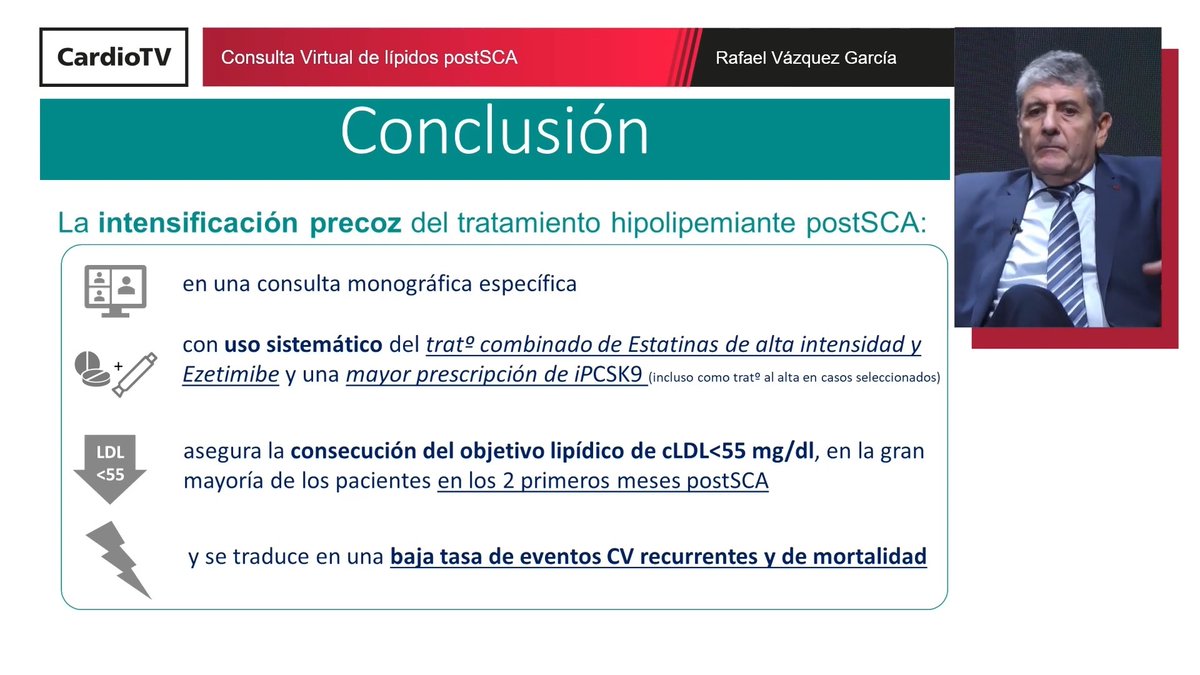 secardiologia's tweet photo. 🩺Vivencio Barrios, @leopisla y @RafaelVzquezGa3 analizan en este #CardioTV la persistencia y adherencia a largo plazo de los #iPCSK9.
📲Ya disponible en https://t.co/yxxRpWWMMF https://t.co/aMScu017c6
