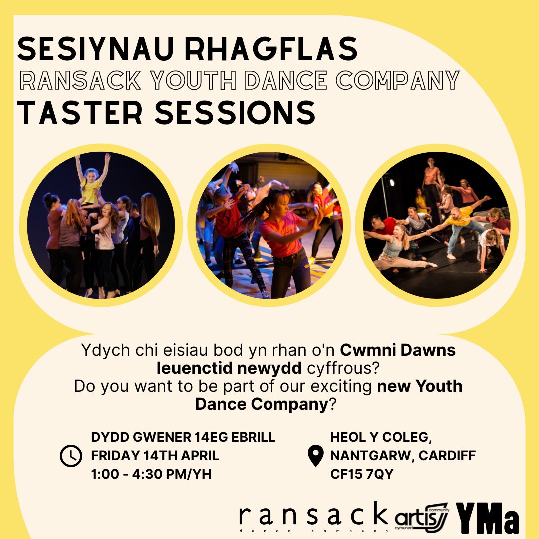ArtisCommunity's tweet photo. Dewch i'n sesiwn blasu am dimm i ddarganfod mwy! 🌟
Come along to our free taster session to find out more!🌟
#pontypridd #artiscommunity #artiscymuned #ransack
#dance #dawnsio https://t.co/DC5735lvdH
