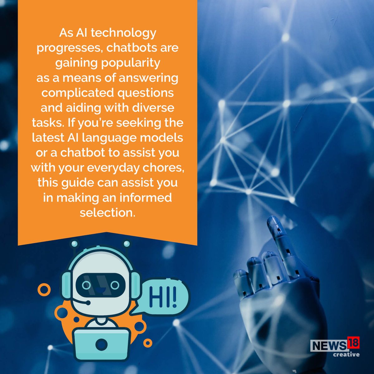 CNBCTV18News's tweet photo. Conversational Champions: Exploring the world of AI chatbots. 

#AI #artificialintelligence #AIChatBot #chatgpt #Bing #BlenderBot 
#GoogleBard #Anthropic #snapchatmyai #replika #Chatsonic 

Read more at https://t.co/SM6GddqbWG https://t.co/8lZfK6GiUX