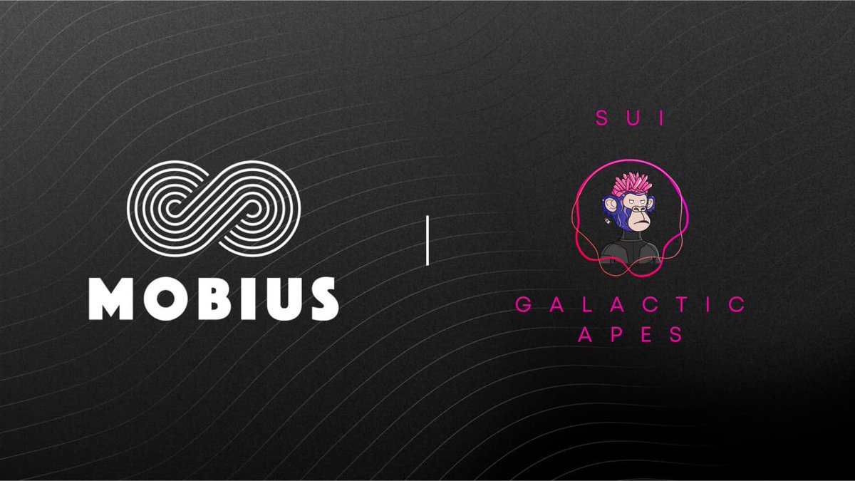 mobius_market's tweet photo. GIVEAWAY from 
@galactic_apes  x @mobius_market 
👉Sui Galactic Apes -  4,444 unique apes building on Planet #Sui 
👉Mobius - 1st NFT AMM on Aptos &amp; Sui
⏰: 72hrs
🎁: 10 WL from FlowX  &amp; 10 Mobius Token Box for all task finisher
1⃣ Follow us
2⃣ Like &amp; RT
3⃣ Tag 3 Sui frens https://t.co/gkDw6coHqH