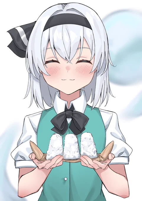 妖夢「おむすびどうぞ!!」 