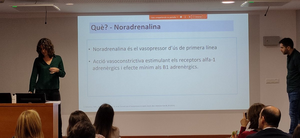 la noradrenalina és l'única DVA en el pacient septic? La podem administrar per via perifèrica?. La Dra Anna Alonso metgessa de l'hospital de Mataró i Axel González infermer de l'hospital Clínic. Ens ho expliquen a la Jornada del Gust SOCSÈPSIA de la SoCMUE