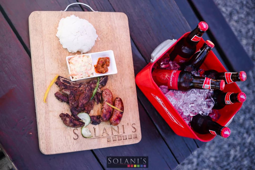 solanis_SD's tweet photo. #BudsThursday COMBO is available at E180:
A full meal + six pack of either 🍻🥩
#Budweiser
#Sibebe
#FlyingFish or
#BrutalFruit
#Solanis
#WePassionateAboutYou https://t.co/agMILn8wra