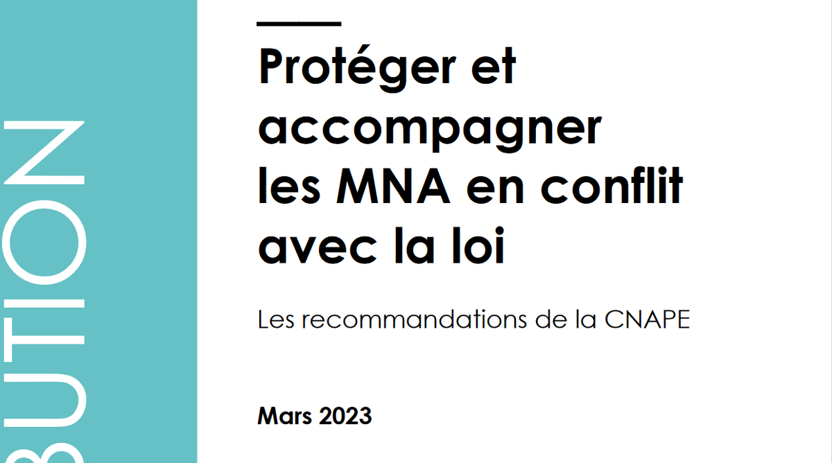 🚨Dans un contexte national où les mineurs non accompagnés sont de plus en plus stigmatisés dans les discours publics, la CNAPE propose une analyse au plus près de la réalité pour mieux protéger et accompagner ceux des MNA qui sont en conflit avec la loi⬇️
cnape.fr/recommandation…