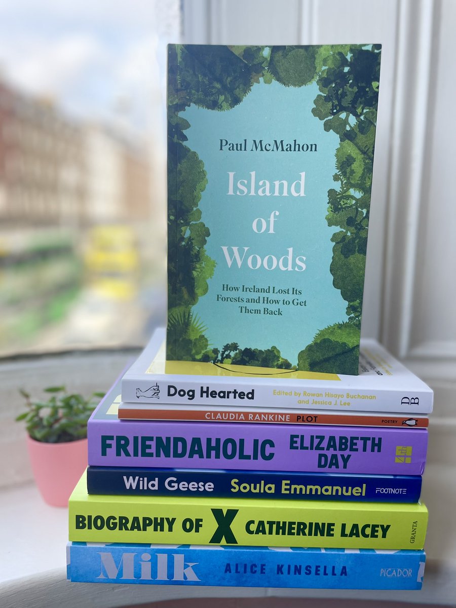 A selection of new books for your consideration 💙💛🧡❤️💚 #fiction #memoir #nature #dogs #poetry #essays