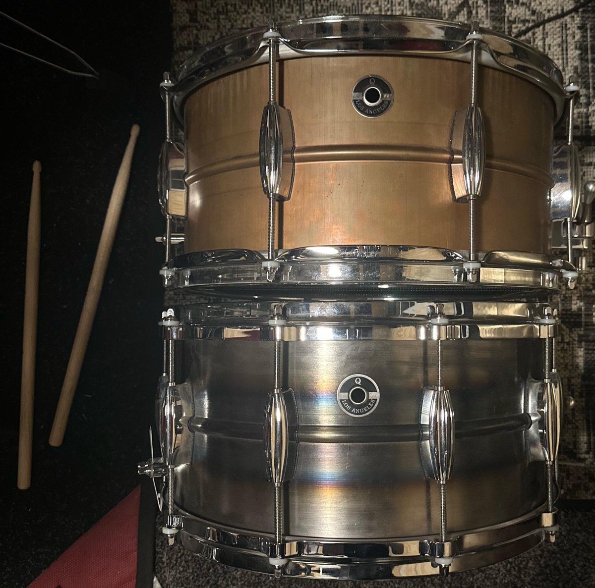 Q Drum Co. Snares 7x14 Gentleman’s Copper and Steel [by Shredshed_slc]
  
 #percussion #beats