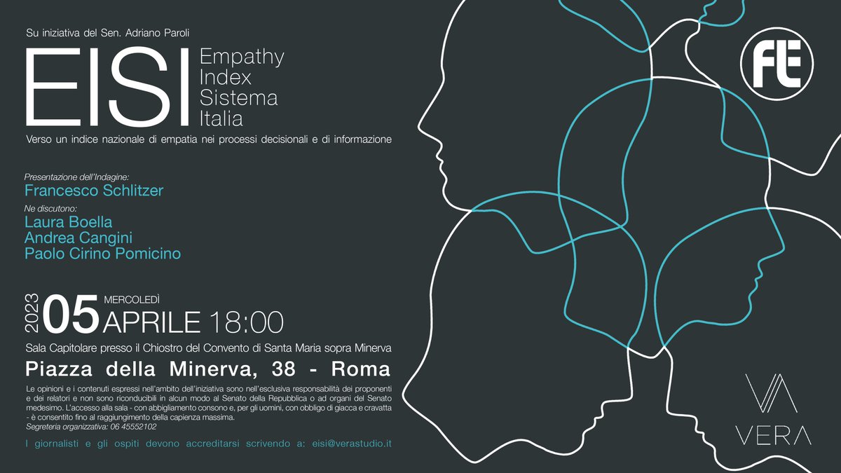 #Indagine "𝗘𝗜𝗦𝗜 𝗘𝗺𝗽𝗮𝘁𝗵𝘆 𝗜𝗻𝗱𝗲𝘅 𝗱𝗲𝗹 𝗦𝗶𝘀𝘁𝗲𝗺𝗮 𝗜𝘁𝗮𝗹𝗶𝗮" | Attraverso l’utilizzo di un #sentimento, è possibile contribuire a conoscere le ragioni di quel guasto che in #Italia impedisce al sistema di funzionare al meglio? 
Maggiori info sull'iniziativa⤵️