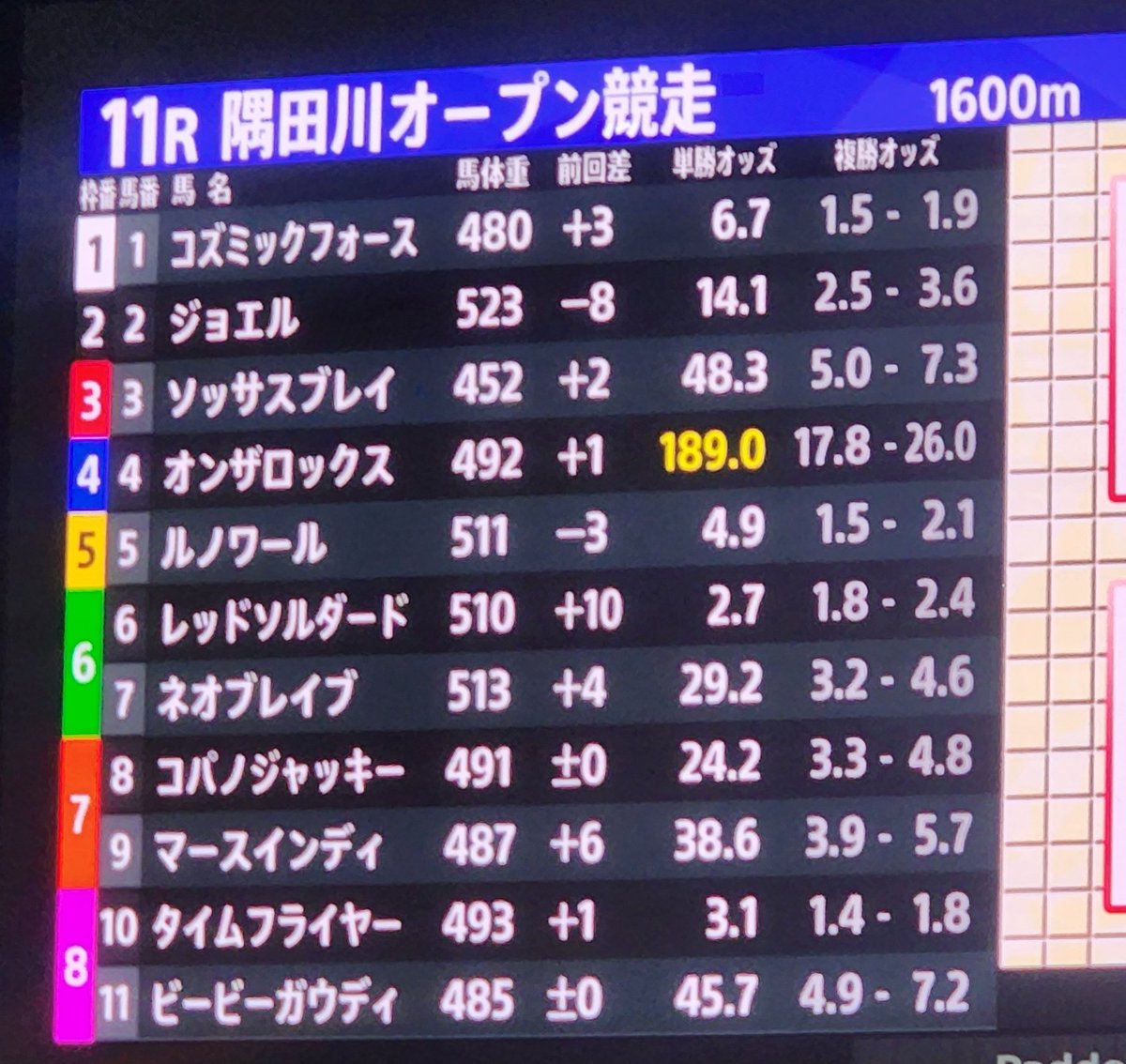 (°∀° )おっ!! ダート得意だろうと人気薄いところ的中したレッドソルダード🐴居たのか よく見たらなんか見覚え有る中央の🐴 その中にジュエル 馬名で買いたいな 