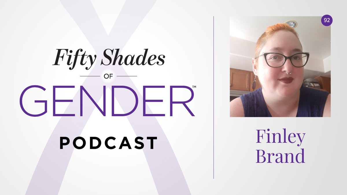 In episode 92 of the #podcast, Esther has a conversation with Finley Brand (they/them), who is #transgender, non-binary, #agender, #demigirl &amp; #autigender, + #autistic, #polyamorous &amp; #kinky.

fiftyshadesofgender.com/finley

#FiftyShadesofGender #50ShadesofGender

#trans #nonbinary