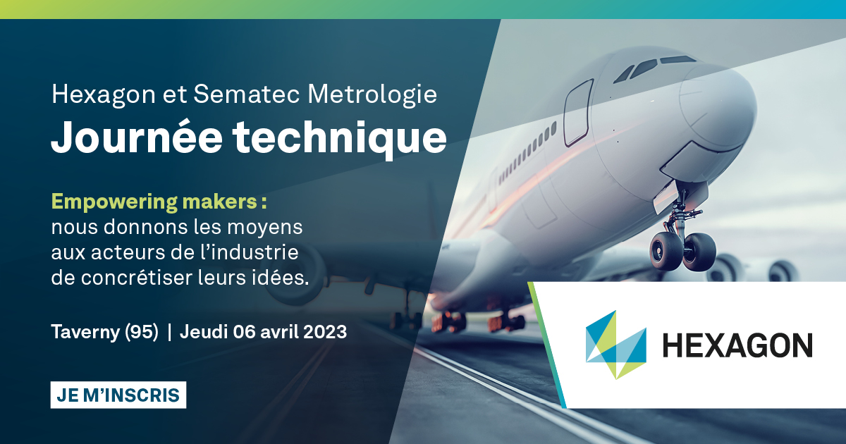 📢 SAVE THE DATE ! [TECH DAY HEXAGON &amp; SEMATEC à Taverny]
 👉 Notre première journée technique 2023 aura lieu jeudi 06 avril au sein de l'agence de Taverny (95). 

Inscrivez-vous : go.mi.hexagon.com/techday-tavern…

#empoweringmakers  ##formation #CFAO #HxGNMachineTrainer #HexagonMI