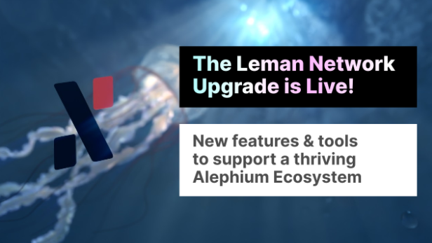 alephium's tweet photo. The Leman Network Upgrade is Live!
It was activated at 10:00 GMT, March 30th, 2023, and the Alephium blockchain is running without any issues, with the full nodes producing blocks at a stable rate.
A special thanks to the community and service providers who made this possible! https://t.co/zR0xVKSd16