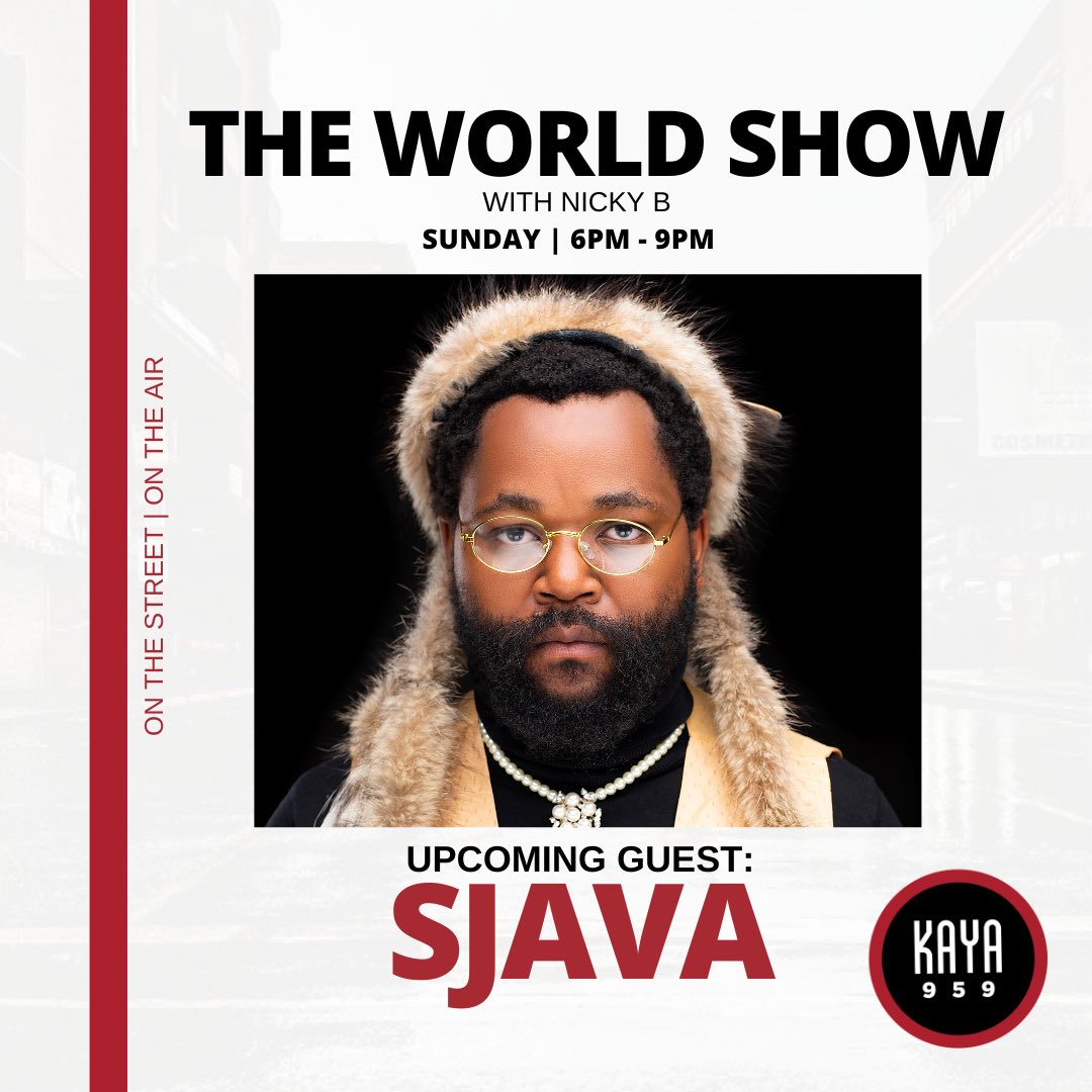You’ve been asking…so here it is!! This Sunday #TheWorldShowNickyB ⁦<a href="/KayaOnAir/">On the street. On the air.</a>⁩ ⁦<a href="/KayaON959/">Kaya ON 959</a>⁩  the much-loved, multiple award winning musician &amp; actor Sjava! ⁦<a href="/sjava_indlalifa/">Sjava_ATM_Page</a>⁩
To explore his new album #Isibuko which reflects his growth as a person &amp; musician