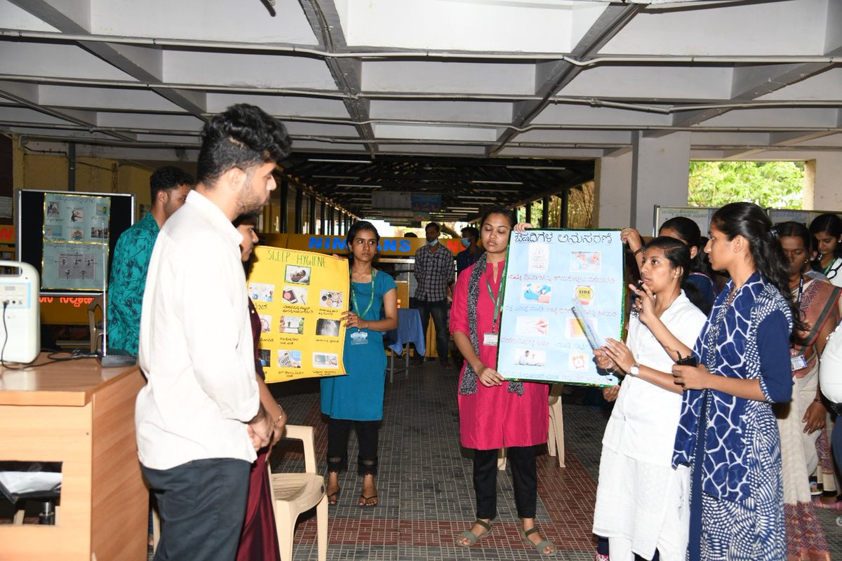 #WorldBipolarDay was being observed today at OPD Block of NIMHANS, Bengaluru. Vivid activities around this year's theme #BipolarTogether was organised to build awareness, promote help seeking attitude & reduce stigma against person suffering from BPAD.