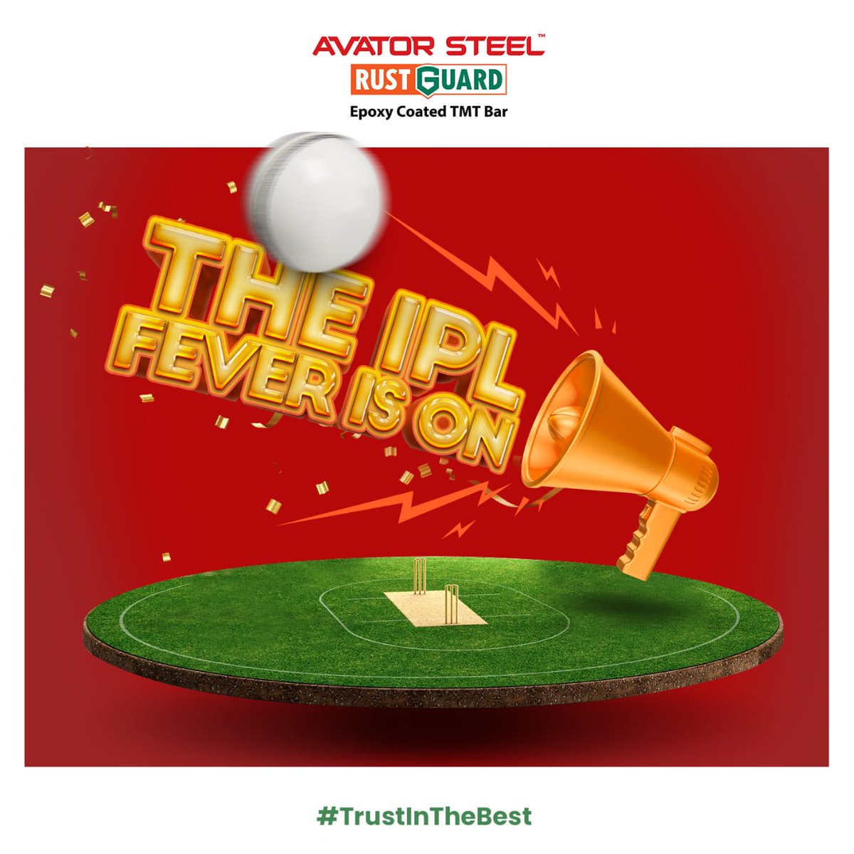 AvatorSteel's tweet photo. The IPL Fever is on!
.
.
.
#TATAIPL #IPL #IPL2023 #ipl2023 #AvatorSteelRustGuard #AvatorSteel https://t.co/Y7anest6Bf