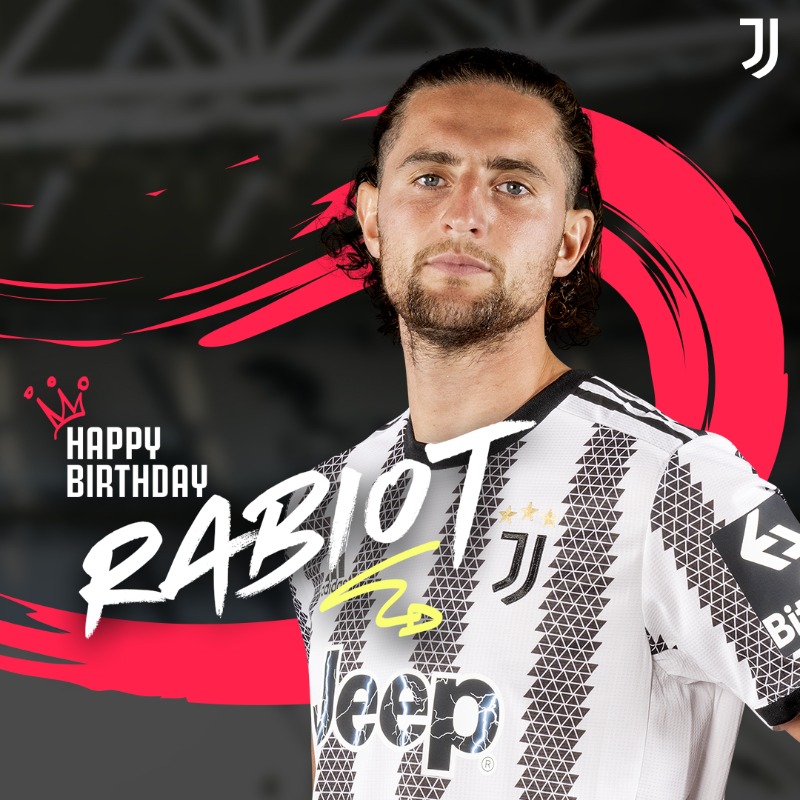 juventusfcen's tweet photo. Happy birthday, Adrien! 🎉