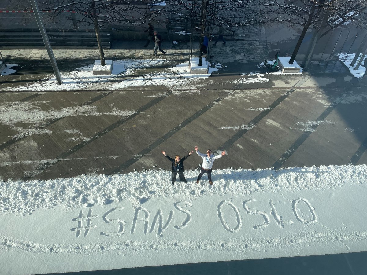 SANSEMEA's tweet photo. ❄️ The SANS team welcomes you to #SANSOslo  ☃️ 

#Cybersecurity #Cybersecuritytraining https://t.co/b1g5e1lFNk
