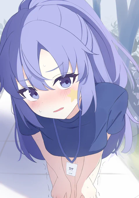 「せ、先生……はぁ、はぁ……待って……。」 #早瀬ユウカ #BlueArchive #ブルアカ 