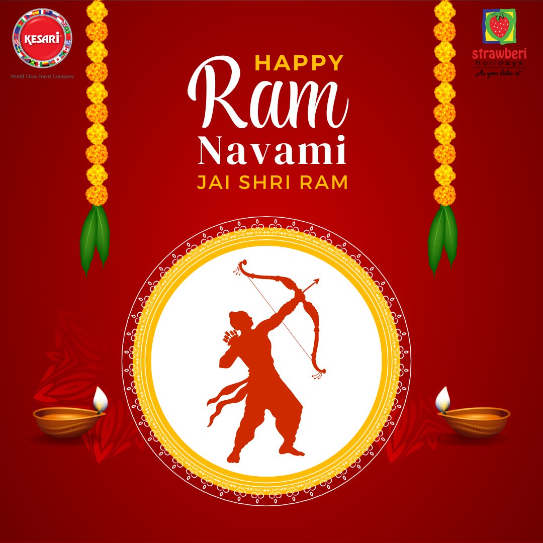 kesariselect's tweet image. May the divine grace of Lord Ram always be with you. Happy Ram Navami. 

#StrawberiHolidays #KesariTours #Travel #AsYouLikeIt