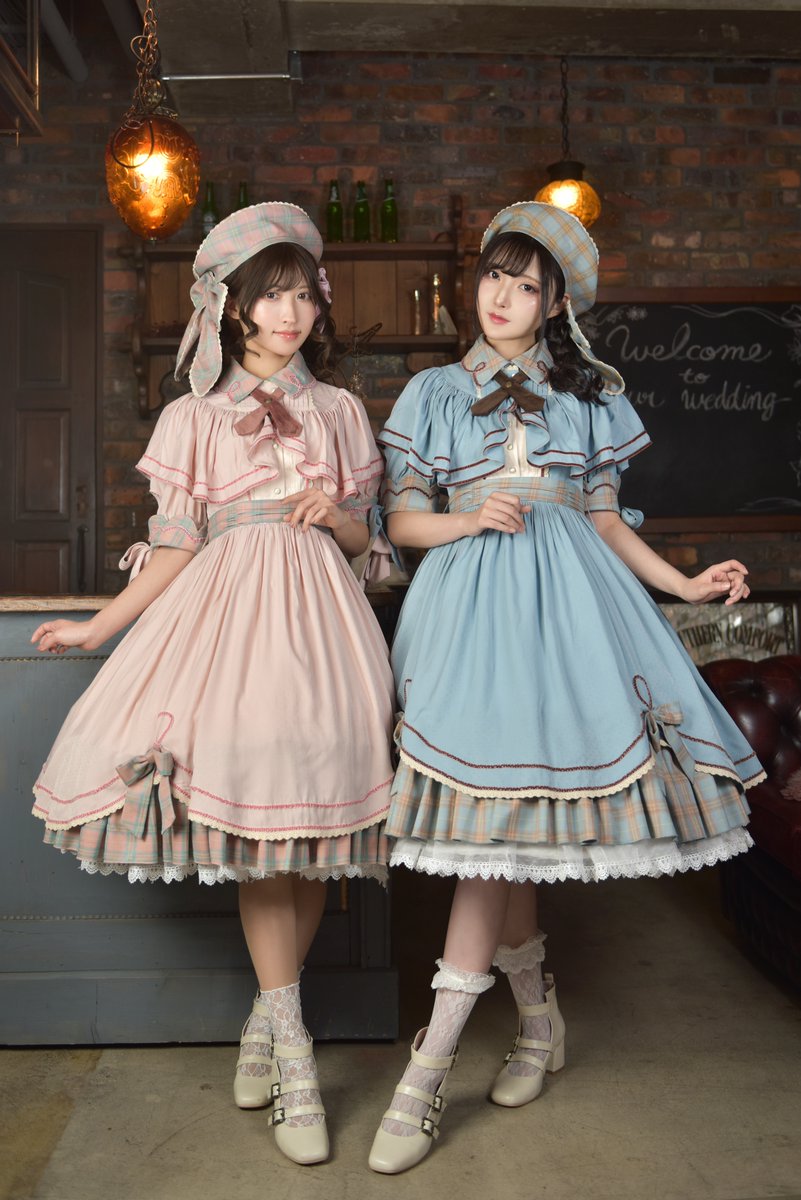 hoshibakoWorks's tweet photo. 🌟一般販売開始🌟

聖なるハーモニーを響かせる、乙女のコーラス隊をイメージしたスターライトコーラスシリーズ🎶

春にぴったりなパステルカラーxチェック柄のケープ付きワンピース&amp;カクテルハット 
本日より一般販売を開始致しました🌟🎤
https://t.co/J4c5xeKiZi https://t.co/lvo1obyXwW
