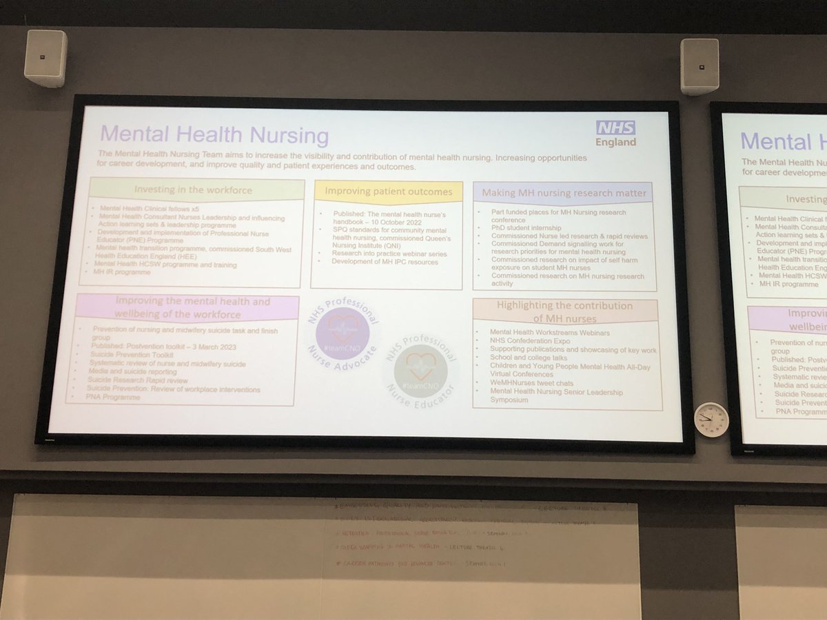 andrea_boland's tweet photo. Fabulous start at the MH Nursing symposium - Emma Wadey highlighting all the fabulous developments across MH Nursing #MHNworkforceMatters https://t.co/5vLYjlqlSa