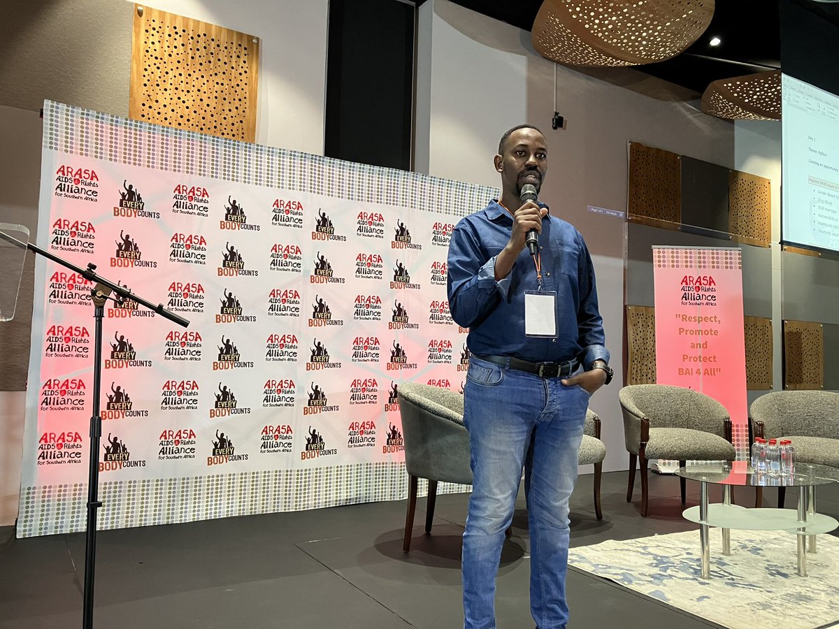 takabote's tweet photo. One of the overarching messages from Day 1 to Day 2 @_ARASAcomms SRHR Symposium is PUTTING HUMAN FACE TO SRHR &amp; HIV issues. Says @GumaBruce of @_ARASAcomms .Let’s connect with the people,#Reflect, #Re-engage &amp; #Re-integrate #BAI4ALL https://t.co/GefpQeCKo6