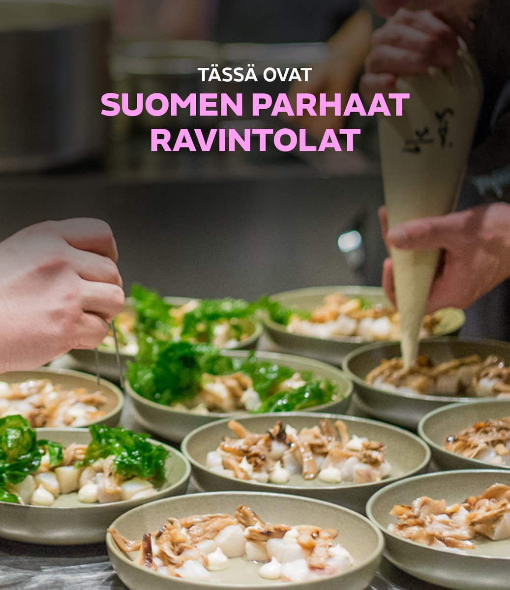 MTVUutiset's tweet photo. Tässä ovat Suomen parhaat ravintolat.
Ensimmäiselle sijalle ylsi Helsingissä sijaitseva Ravintola Palace.
Toisella sijalla on helsinkiläinen BasBas ja kolmantena Turussa sijaitseva Kaskis.
Koko listaan pääset tästä: https://t.co/g6FQgscFSq
#ravintola #palace #basbas #kaskis https://t.co/55BeUy8i5M