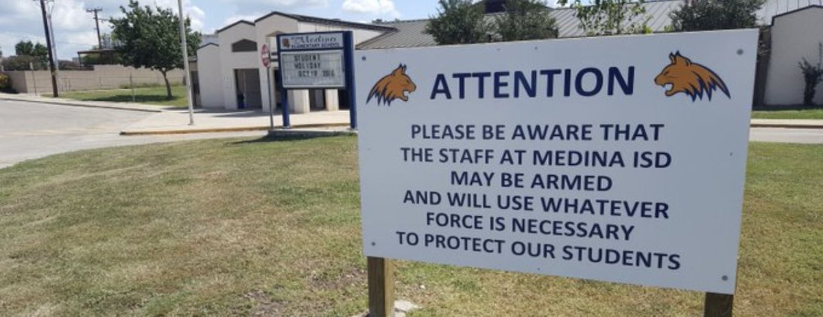 LPNH's tweet photo. There hasn't been a single school shooting at schools where teachers and staff can carry firearms. 

It's the best and most obvious solution. https://t.co/Q34B7UIfwU