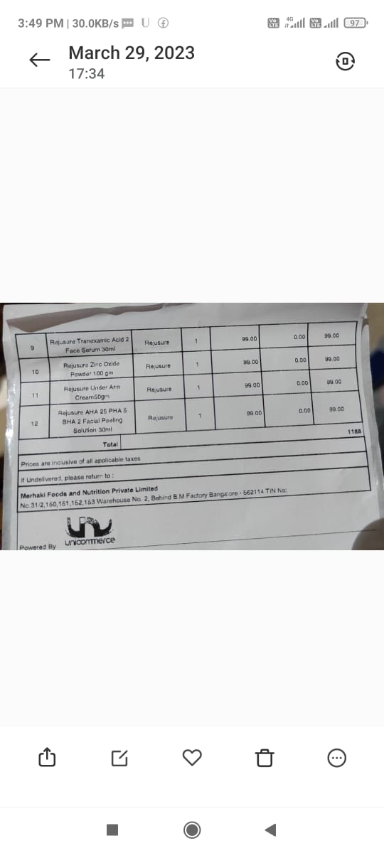AnanyaDist81812's tweet photo. @GlobalbeesB Rejusure Order id 41283
I had ordered 12 products and paid for the same. But in the package 6 items are missing! Very very disappointed! 
I have sent mail. Attaching necessary images here to be extra sure. https://t.co/pV3ufsrrLb