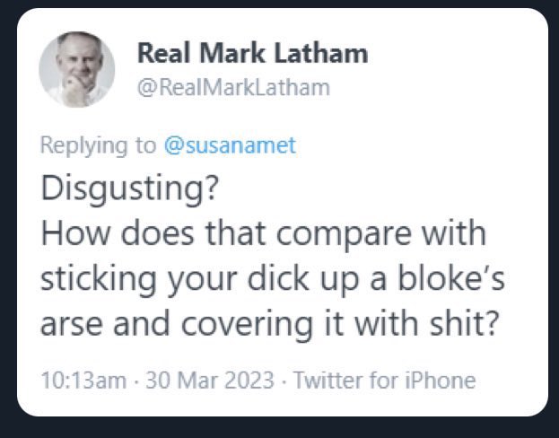 You can’t run away from your words <a href="/RealMarkLatham/">Real Mark Latham</a>  homophobe