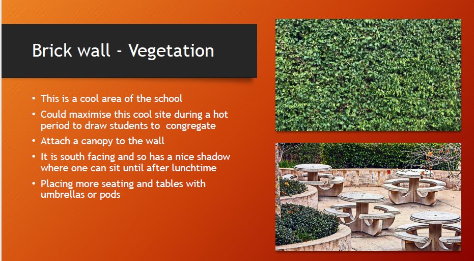 GLOBEIreland's tweet image. A few amazing ideas about how to use existing spaces to build resilience to heatwaves in Ireland from @StJosephOfCluny 

Great job to all involved! 👏

 #howcoolisyourschool 

#sciencecommunication #STEM #Climateliteracy