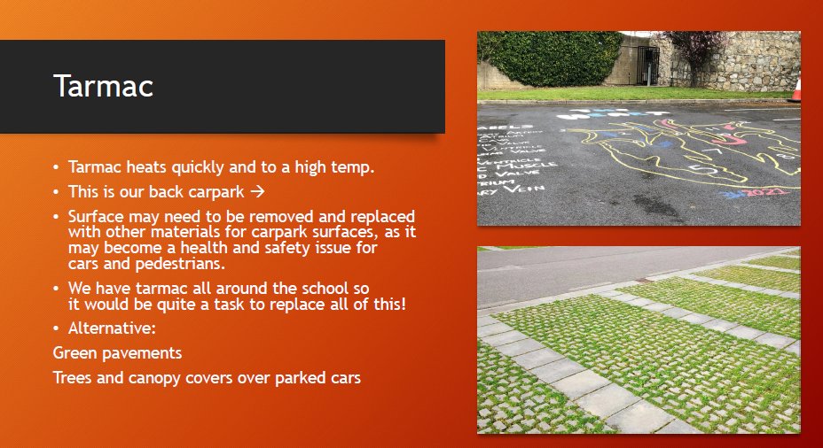 GLOBEIreland's tweet image. A few amazing ideas about how to use existing spaces to build resilience to heatwaves in Ireland from @StJosephOfCluny 

Great job to all involved! 👏

 #howcoolisyourschool 

#sciencecommunication #STEM #Climateliteracy