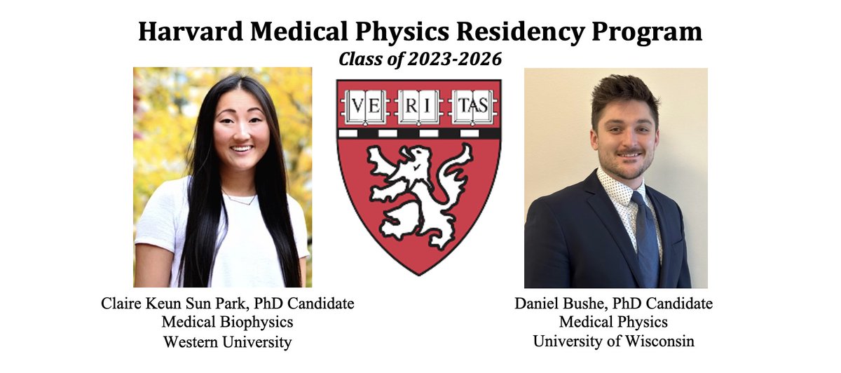 Brian Winey, PhD DABR (@brianmedphys) on Twitter photo 🌟🌟 #medphysmatch 🌟🌟
🎉We are excited to welcome the next #medphys residents, Claire Park and Dan Bushe, to the <a href="/HarvardMedPhys/">Harvard Med Phys</a> Program!
<a href="/COMPTrainees/">COMP Students and Residents</a> <a href="/aapmHQ/">American Association of Physicists in Medicine</a> <a href="/aapmstsc/">aapmstsc</a> <a href="/ASTRO_org/">ASTRO</a> 🌟🌟 #medphysmatch 🌟🌟
🎉We are excited to welcome the next #medphys residents, Claire Park and Dan Bushe, to the <a href="/HarvardMedPhys/">Harvard Med Phys</a> Program!
<a href="/COMPTrainees/">COMP Students and Residents</a> <a href="/aapmHQ/">American Association of Physicists in Medicine</a> <a href="/aapmstsc/">aapmstsc</a> <a href="/ASTRO_org/">ASTRO</a>