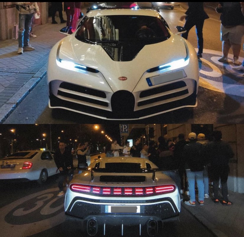 Cristiano Ronaldo a été aperçu hier à Madrid au volant de sa Bugatti Centodieci. ✨

Il n'en existe que 10 exemplaires au monde.

Coût du véhicule : 8 M€. 🤑

📸 <a href="/marca/">MARCA</a>